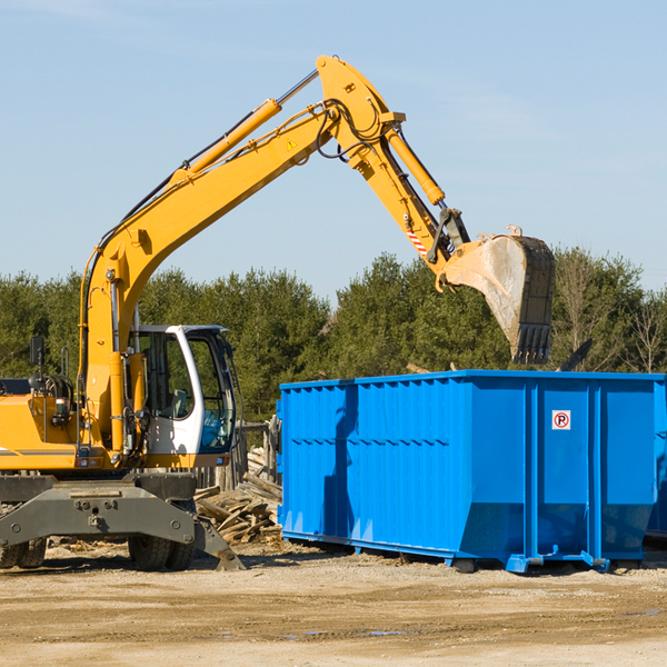 are there any restrictions on where a residential dumpster can be placed in Viola